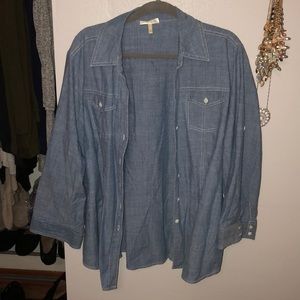Hester & Orchard - Jean pattern button down - 1X